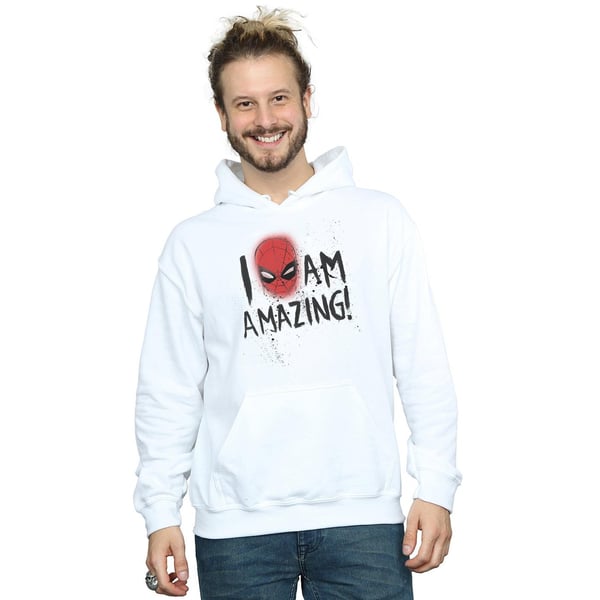Marvel Mens Spider-Man I Am Amazing Hoodie