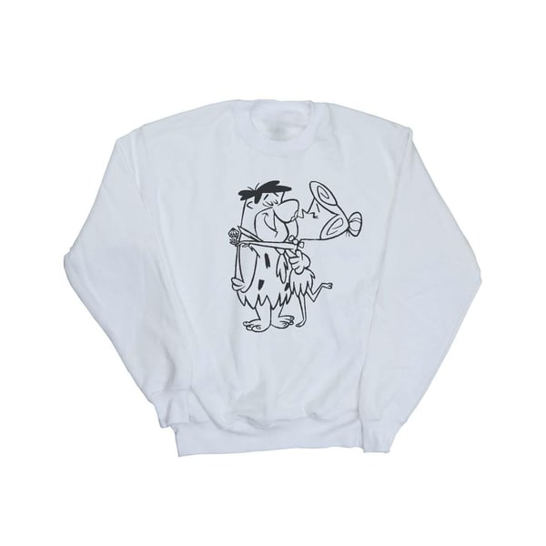 The Flintstones Womens/Ladies Fred and Wilma Kiss Sweatshirt