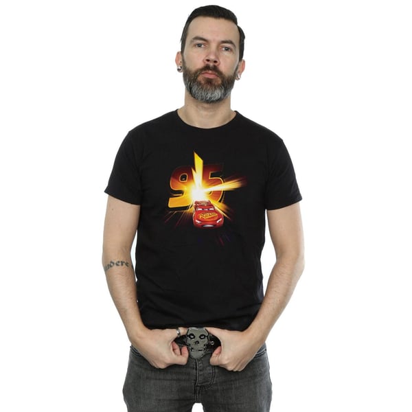 Disney Mens Cars Lightning McQueen Burst T-Shirt