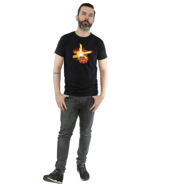 Disney Mens Cars Lightning McQueen Burst T-Shirt
