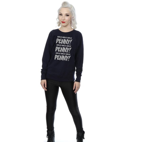 The Big Bang Theory Womens/Ladies Knock Knock Penny Sheldon Sweatshirt