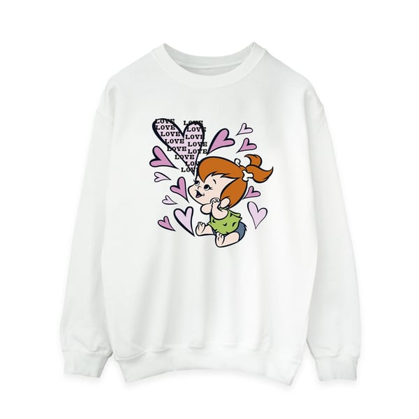 The Flintstones Womens/Ladies Pebbles Love Love Love Sweatshirt