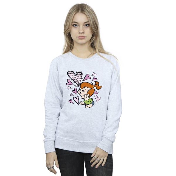 The Flintstones Womens/Ladies Pebbles Love Love Love Sweatshirt