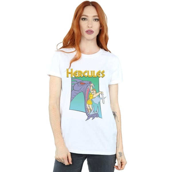 Disney Womens/Ladies Hercules Hydra Fight Cotton Boyfriend T-Shirt