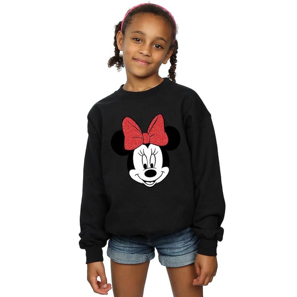 Disney Girls Minnie Mouse Head Sweatshirt