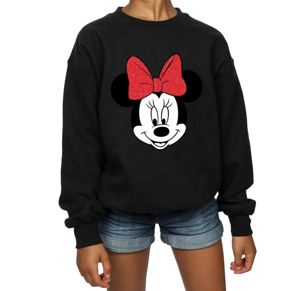 Disney Girls Minnie Mouse Head Sweatshirt
