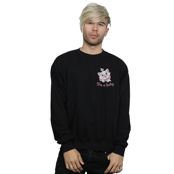 Disney Mens Aristocats Marie I´m A Lady Breast Print Sweatshirt