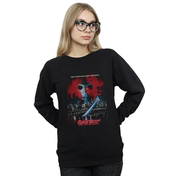 Friday The 13th Womens/Ladies Jason Takes Manhattan Sweatshirt