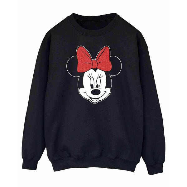 Disney Womens/Ladies Minnie Mouse Head Sweatshirt