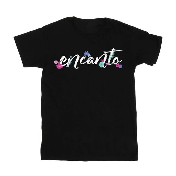 Disney Girls Encanto Logo Title Cotton T-Shirt