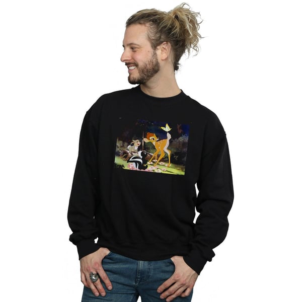 Disney Mens Bambi Tail Butterfly Still Sweatshirt