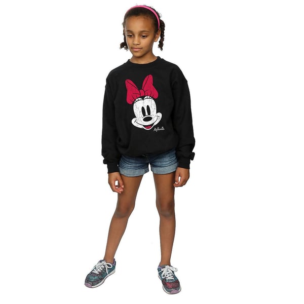Disney Girls Minnie Mouse Face Sweatshirt