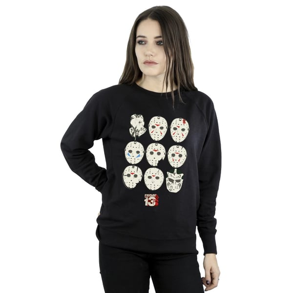Friday The 13th Womens/Ladies Jason Masks Sweatshirt
