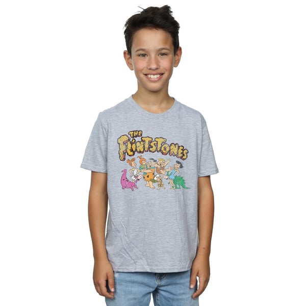 The Flintstones Boys Group Distressed T-Shirt