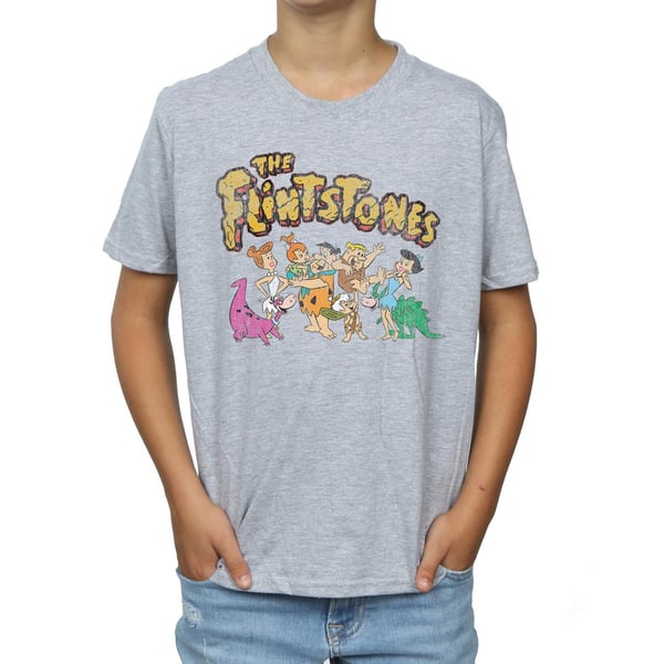 The Flintstones Boys Group Distressed T-Shirt