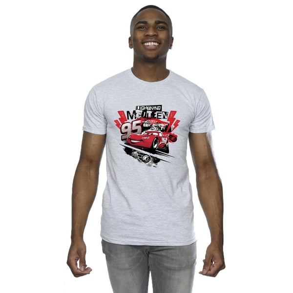 Disney Mens Cars Lightning McQueen Collage T-Shirt