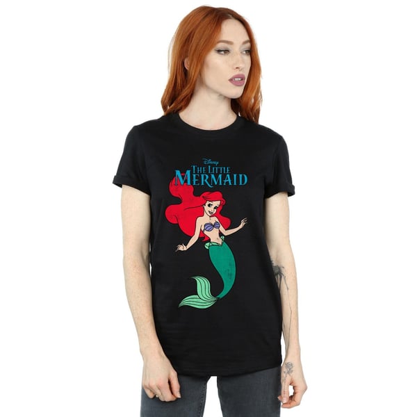 Disney Womens/Ladies The Little Mermaid Line Ariel Cotton Boyfriend T-Shirt