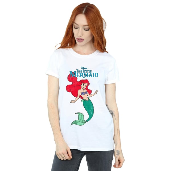 Disney Womens/Ladies The Little Mermaid Line Ariel Cotton Boyfriend T-Shirt
