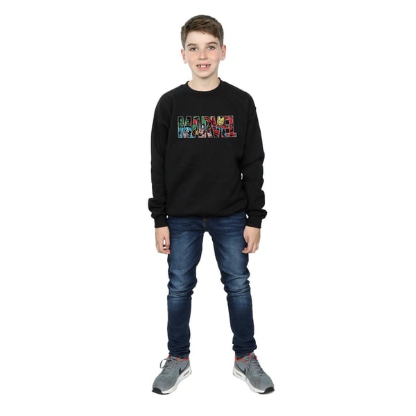 Marvel Comics Boys Character Infill Logo Sweatshirt