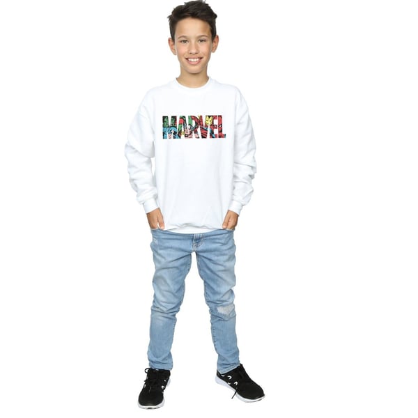 Marvel Comics Boys Character Infill Logo Sweatshirt