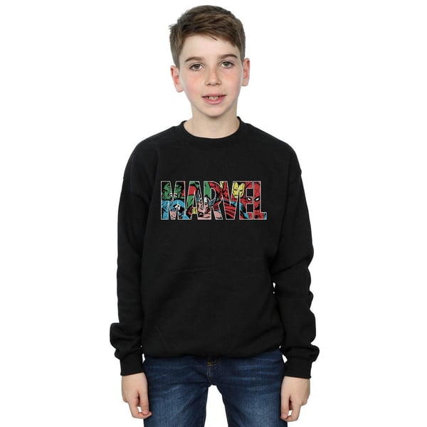 Marvel Comics Boys Character Infill Logo Sweatshirt