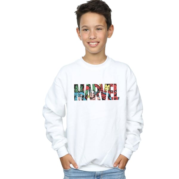 Marvel Comics Boys Character Infill Logo Sweatshirt