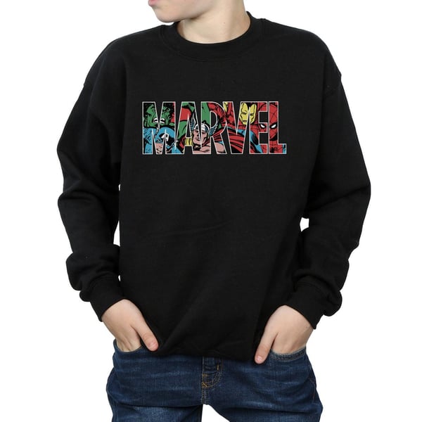 Marvel Comics Boys Character Infill Logo Sweatshirt