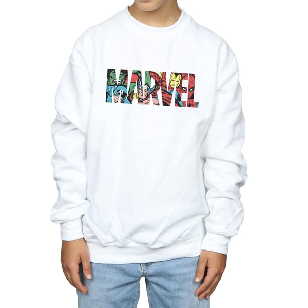 Marvel Comics Boys Character Infill Logo Sweatshirt