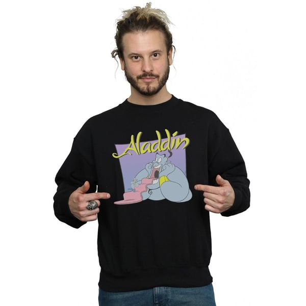 Disney Mens Aladdin Genie Wishing Dude Sweatshirt