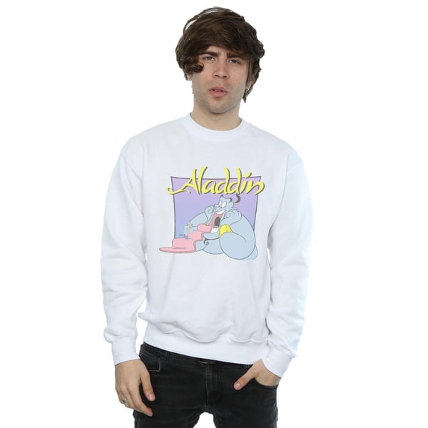 Disney Mens Aladdin Genie Wishing Dude Sweatshirt