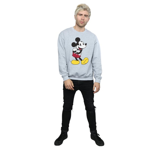 Disney Mens Classic Mickey Mouse Sweatshirt