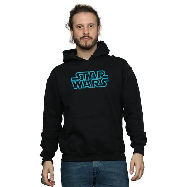 Star Wars Mens Neon Sign Logo Hoodie