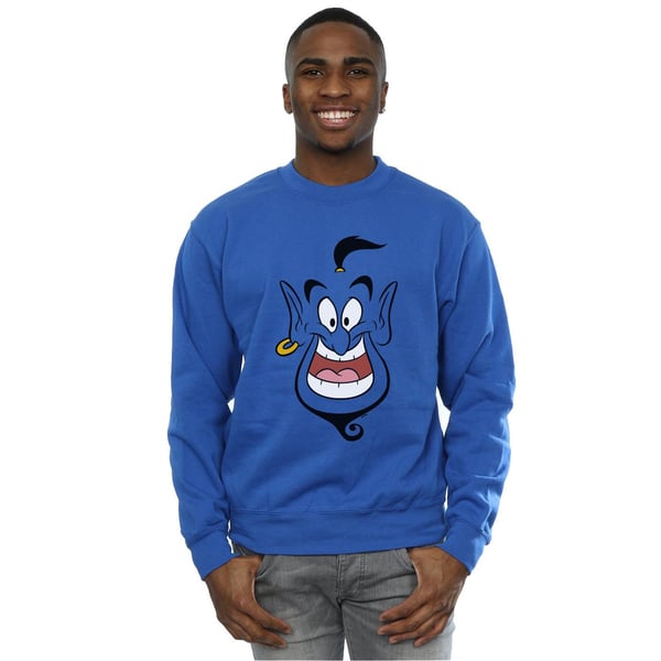 Disney Mens Aladdin Genie Face Sweatshirt