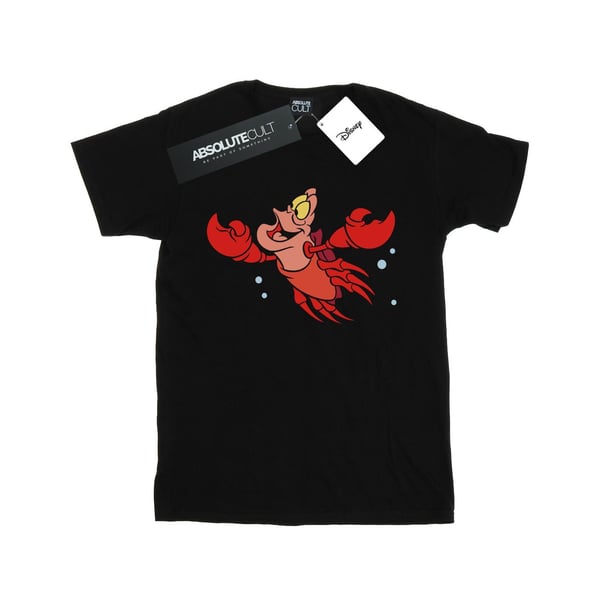 Disney Dam/Dam Den Lilla Sjöjungfrun Sebastian Bubbles T-shirt i bomull med boyfriend-passform