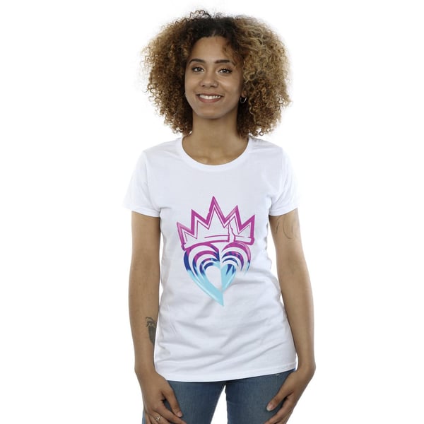 Disney Womens/Ladies Descendants Pink Crown Cotton T-Shirt