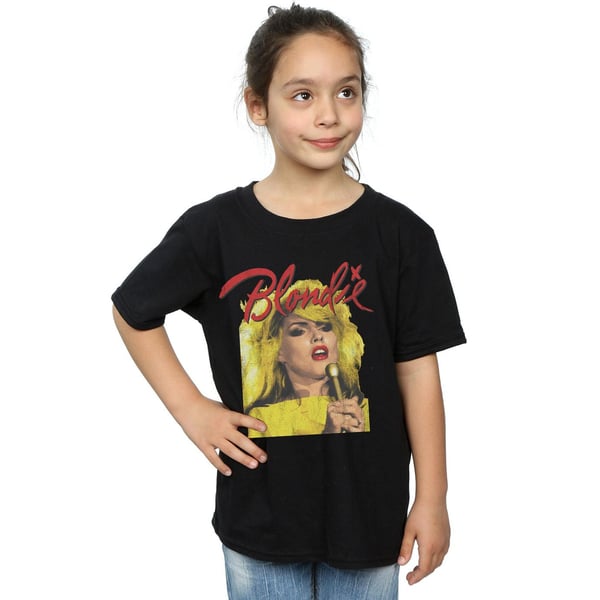 Blondie Girls Singing With Mic Cotton T-Shirt