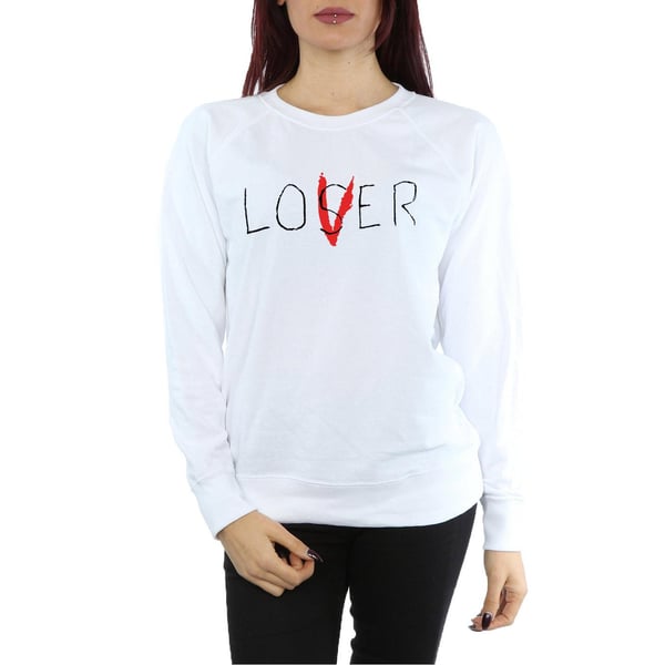It Womens/Ladies Loser Lover Heather Sweatshirt