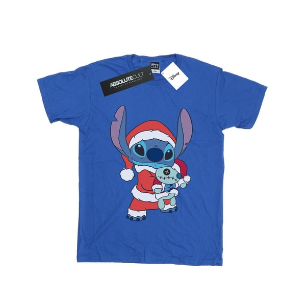 Disney Womens/Ladies Lilo And Stitch Stitch Christmas Cotton Boyfriend T-Shirt