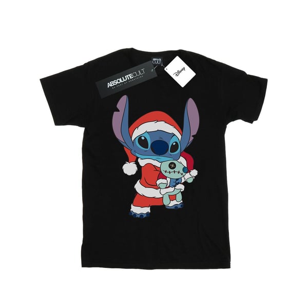 Disney Womens/Ladies Lilo And Stitch Stitch Christmas Cotton Boyfriend T-Shirt