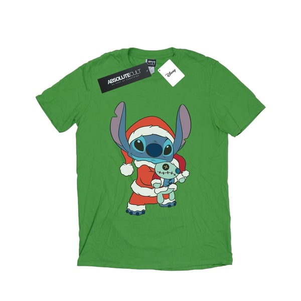 Disney Womens/Ladies Lilo And Stitch Stitch Christmas Cotton Boyfriend T-Shirt