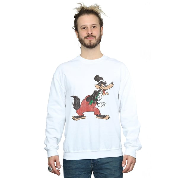 Disney Mens Three Little Pigs Big Bad Wolf Sweatshirt