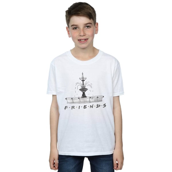 Friends Boys Fountain Sketch T-Shirt