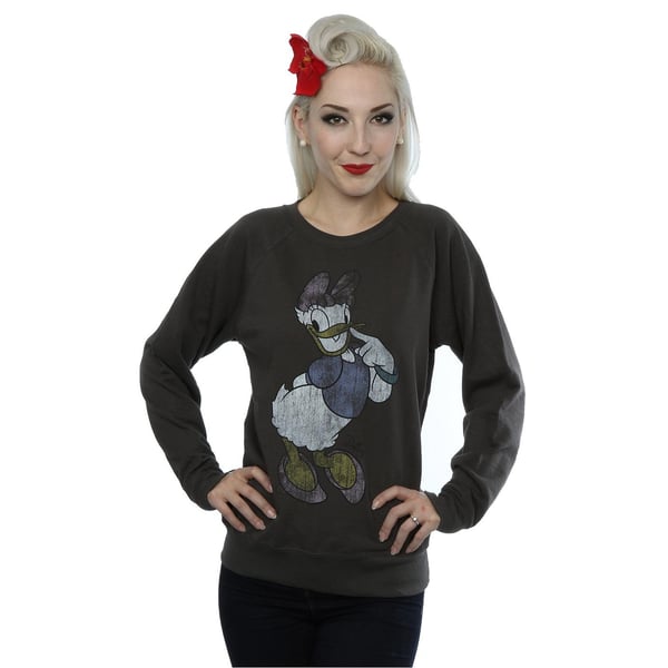 Disney Womens/Ladies Classic Daisy Duck Heather Sweatshirt