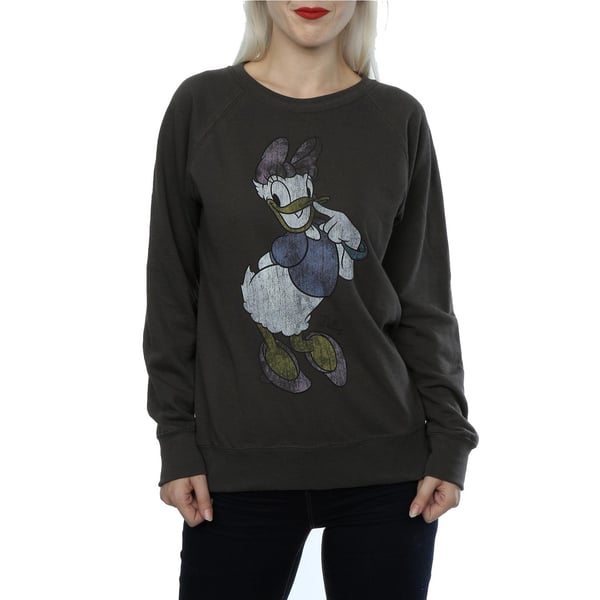 Disney Womens/Ladies Classic Daisy Duck Heather Sweatshirt