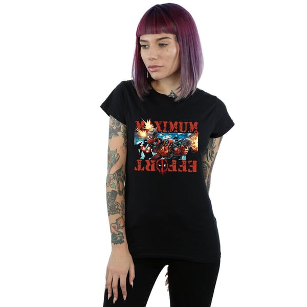 Marvel Naiset/Neidit Deadpool Maximum Effort Puuvilla T-paita