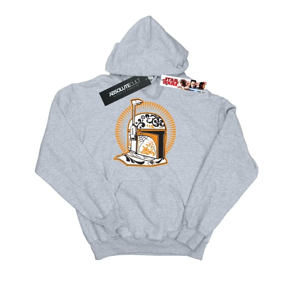 Star Wars Mens Boba Fett Dia De Los Muertos Hoodie