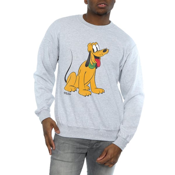 Disney Mens Classic Pluto Sweatshirt