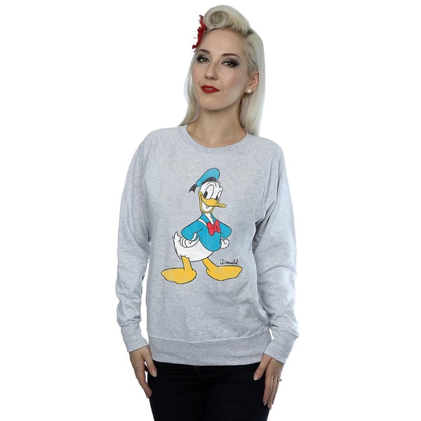 Disney Womens/Ladies Classic Donald Duck Heather Sweatshirt