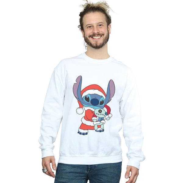 Disney Mens Lilo And Stitch Stitch Christmas Sweatshirt