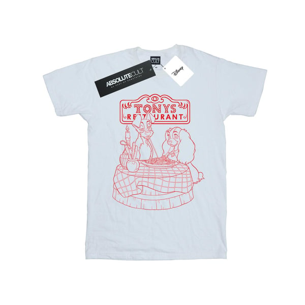 Disney Womens/Ladies Lady And The Tramp That´s Amore Cotton Boyfriend T-Shirt